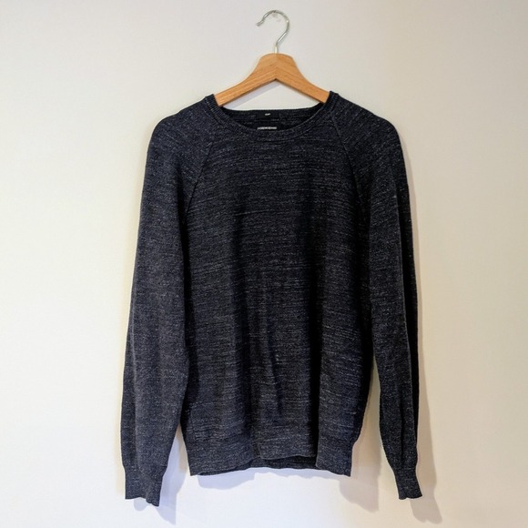 J. Crew Other - J. Crew Men's Textured Cotton Crewneck Sweater Size Medium Heathered Indigo